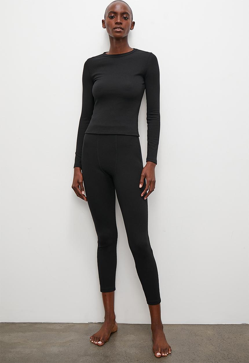 Superbalist - Rib legging - black