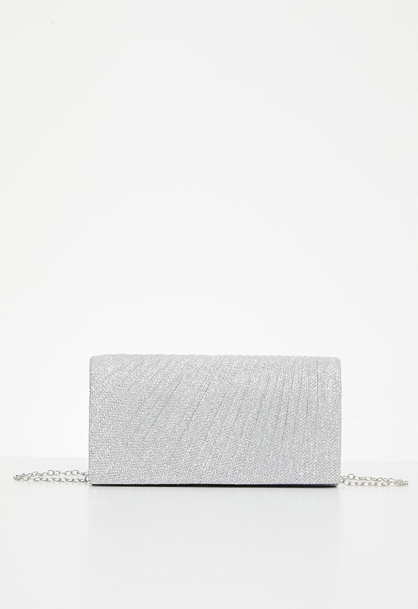 MILLA - Giselle clutch bag - silver