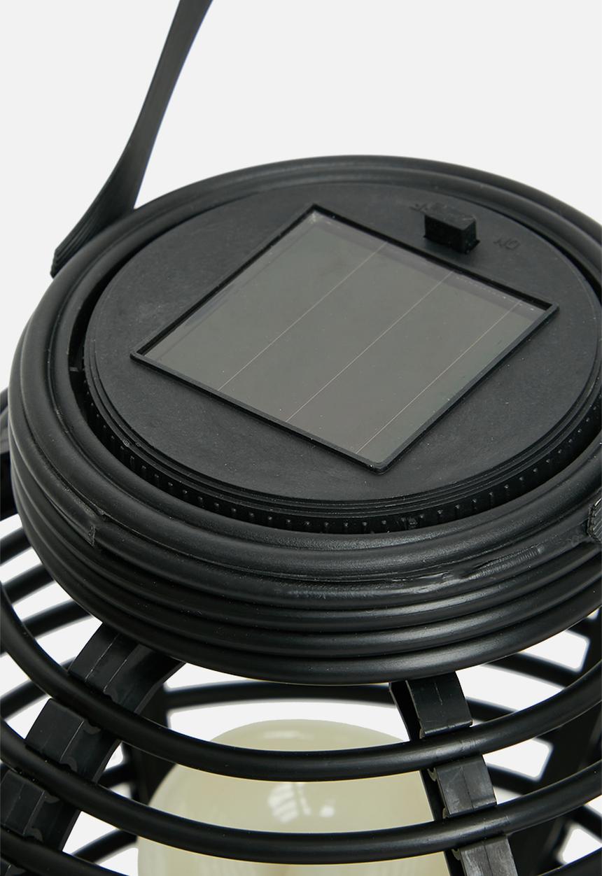 H&S - Hanging solar lantern - black