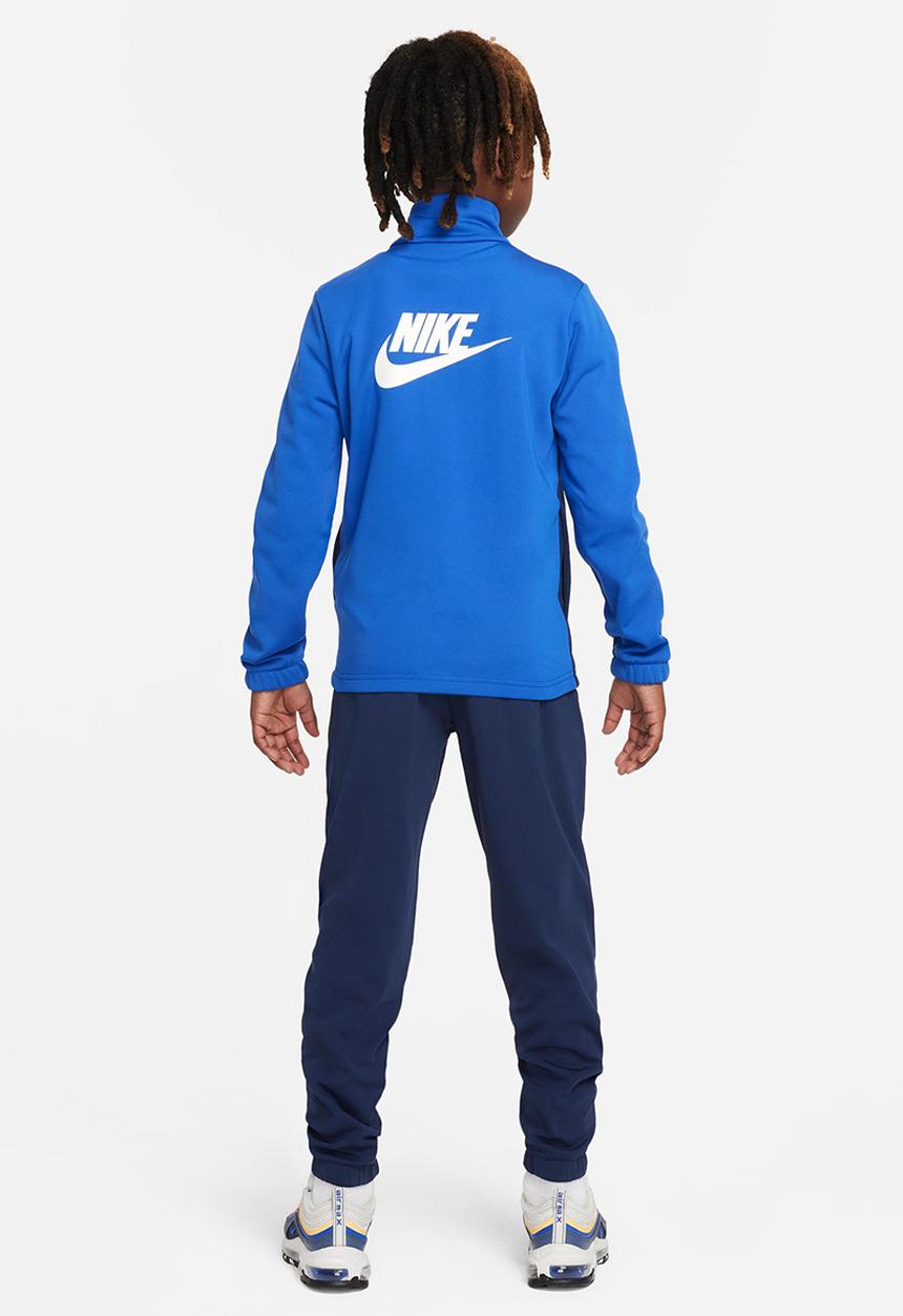 Nike - K nsw tracksuit poly fz hbr - game royal/midnight navy/white