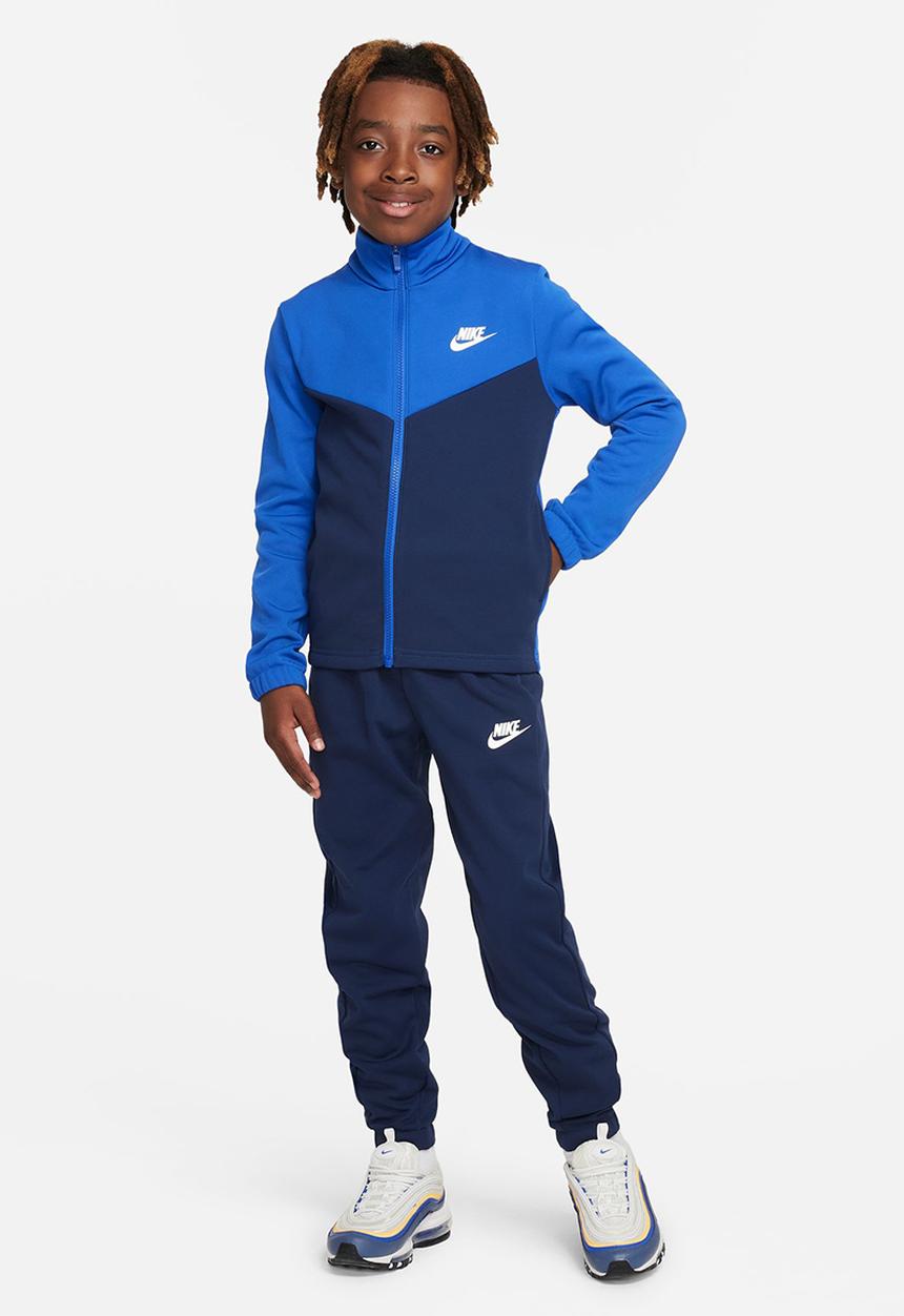 Nike - K nsw tracksuit poly fz hbr - game royal/midnight navy/white