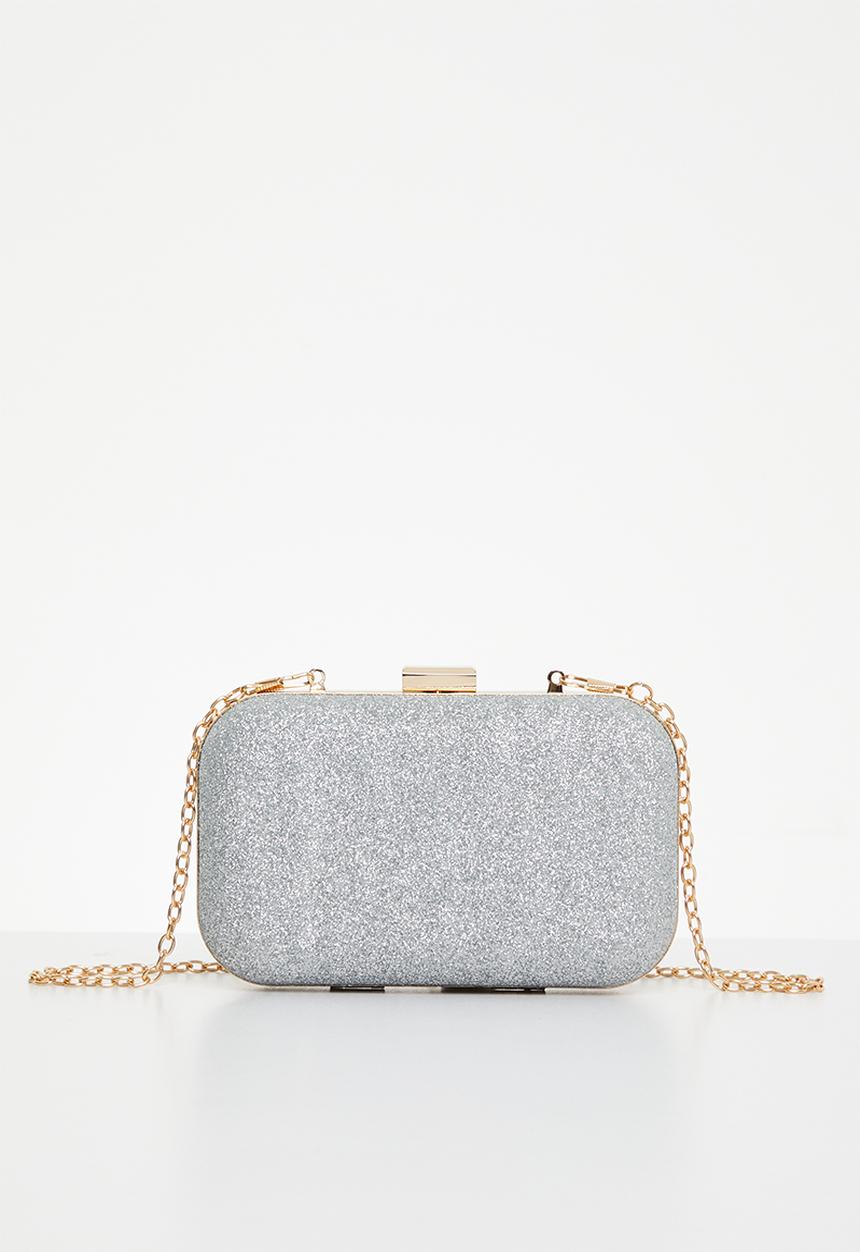 MILLA - Grace clutch bag - silver