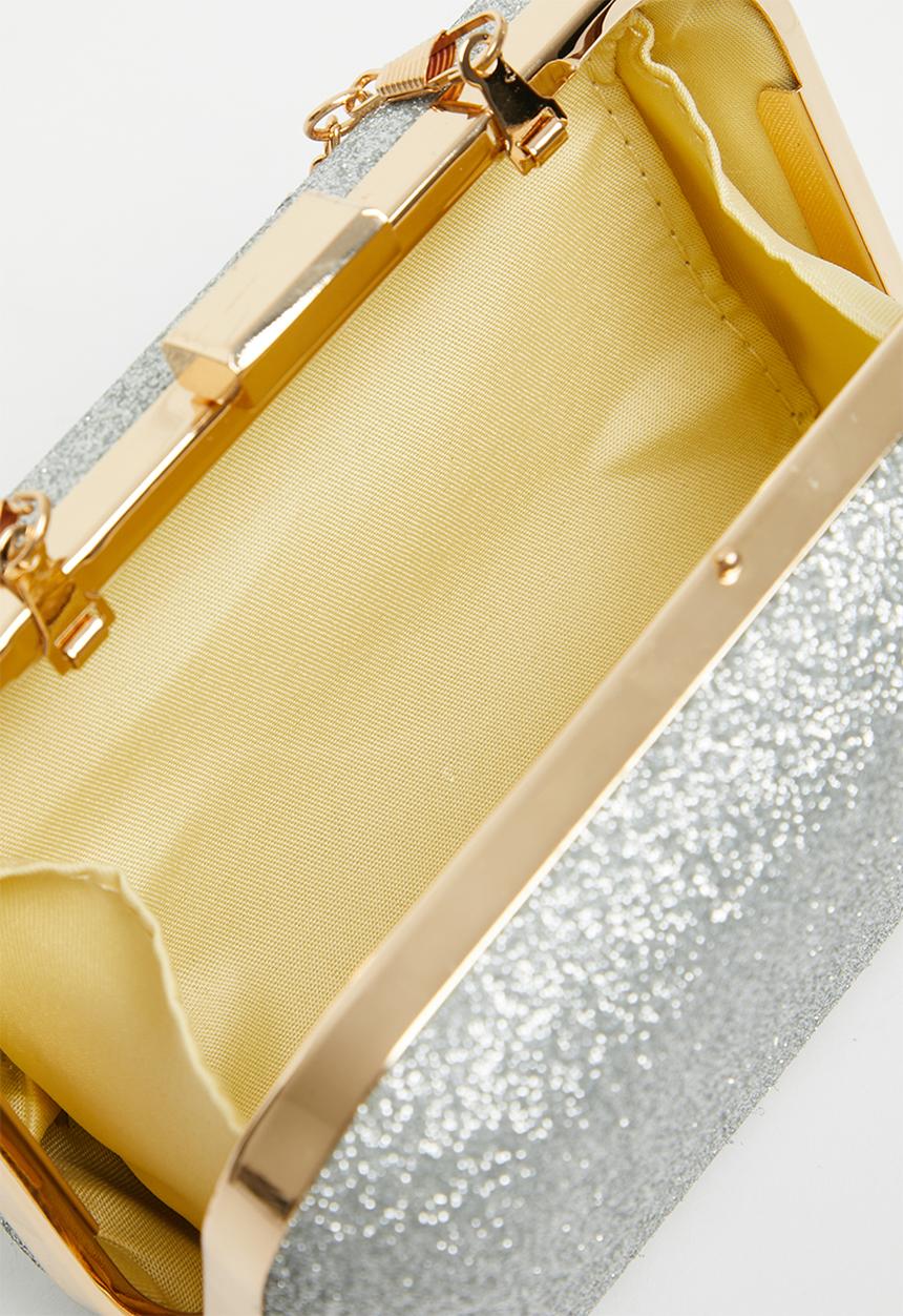 MILLA - Grace clutch bag - silver