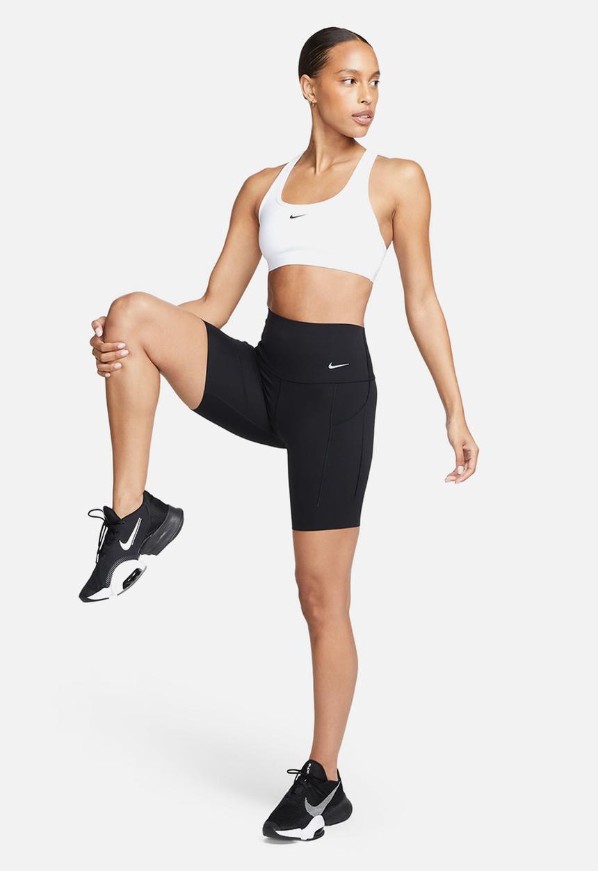 Nike - W nk swoosh lgt spt bra - white/black