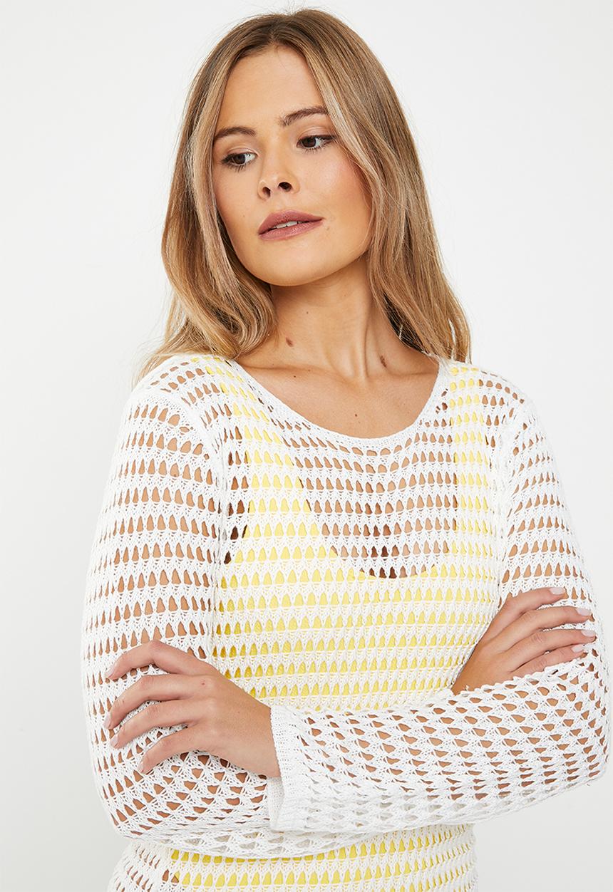dailyfriday - Mini crochet cover up - white