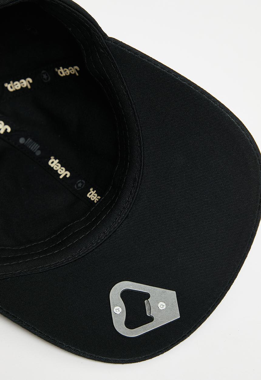 JEEP - Black bottle opener cap - black