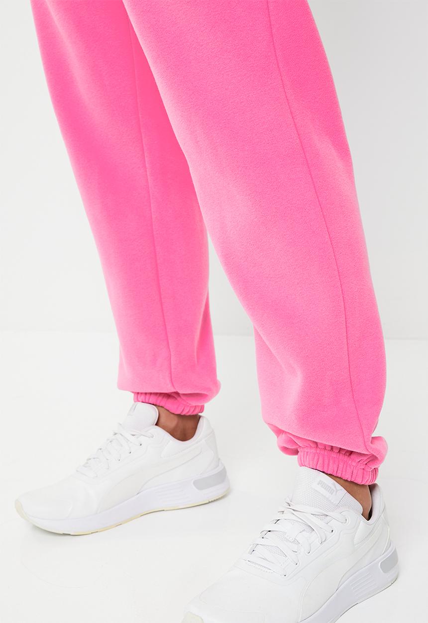 Cotton On - Plush gym track pant - strawberry pink