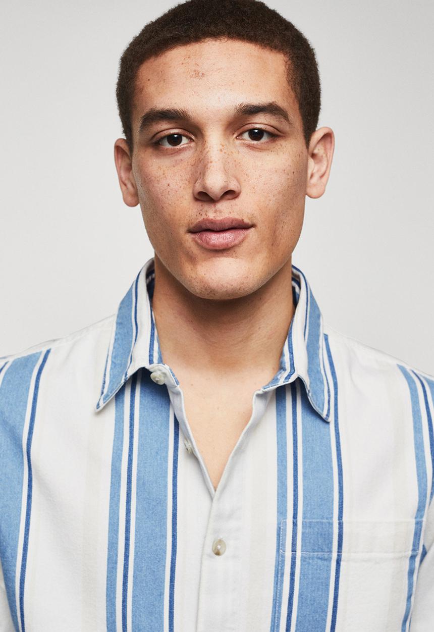 MANGO - Shirt raya - blue