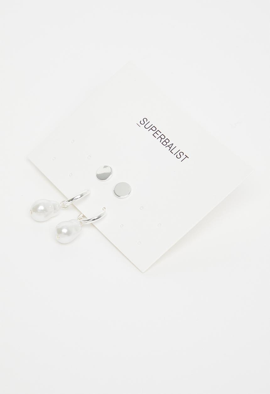 Superbalist - Wren pearl earrings - silver