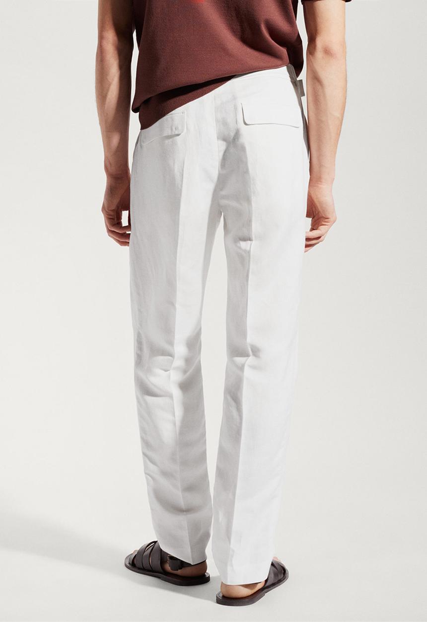 MANGO - Trousers orso - white