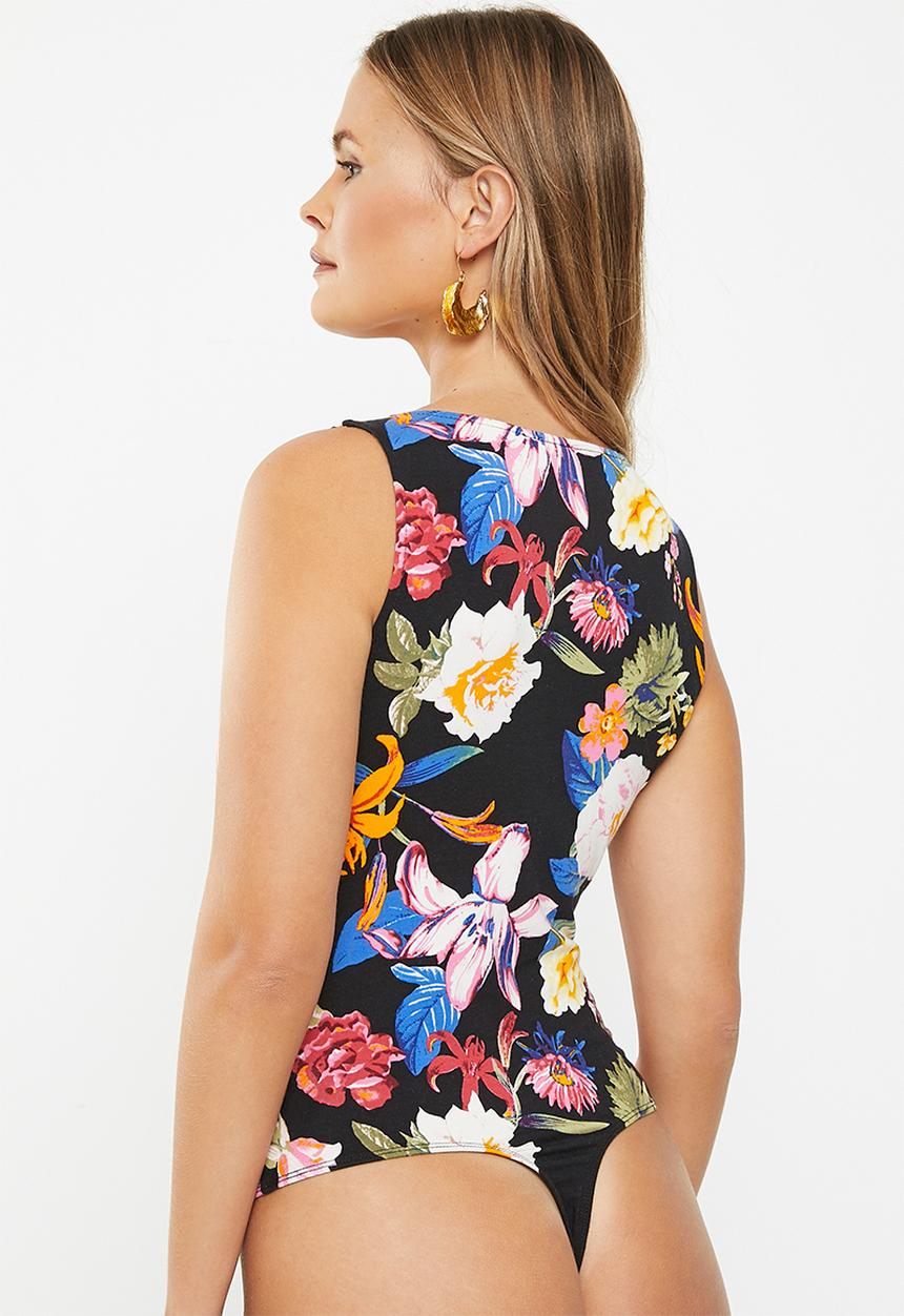 GUESS - Lds Sl Jenny Bodysuit - Black Multi