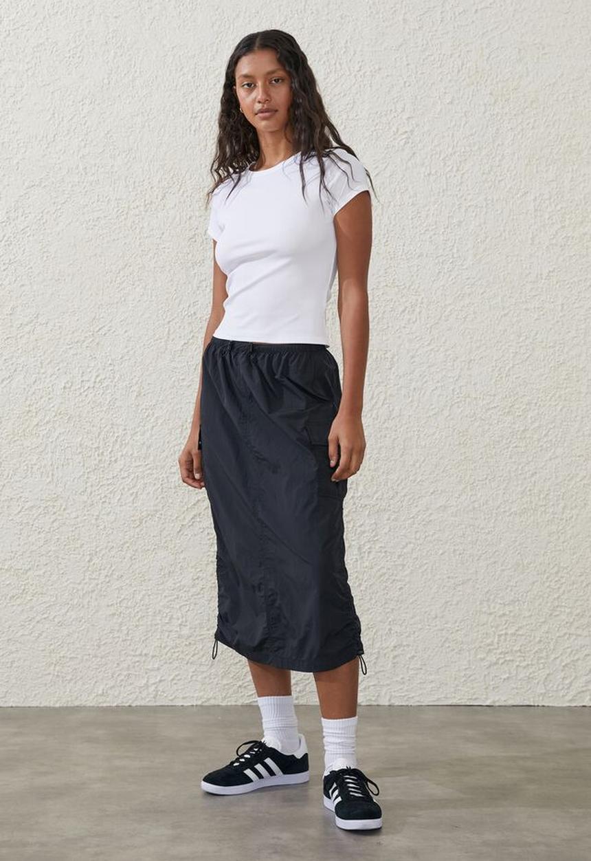 Cotton On - Active rib gym tshirt - white