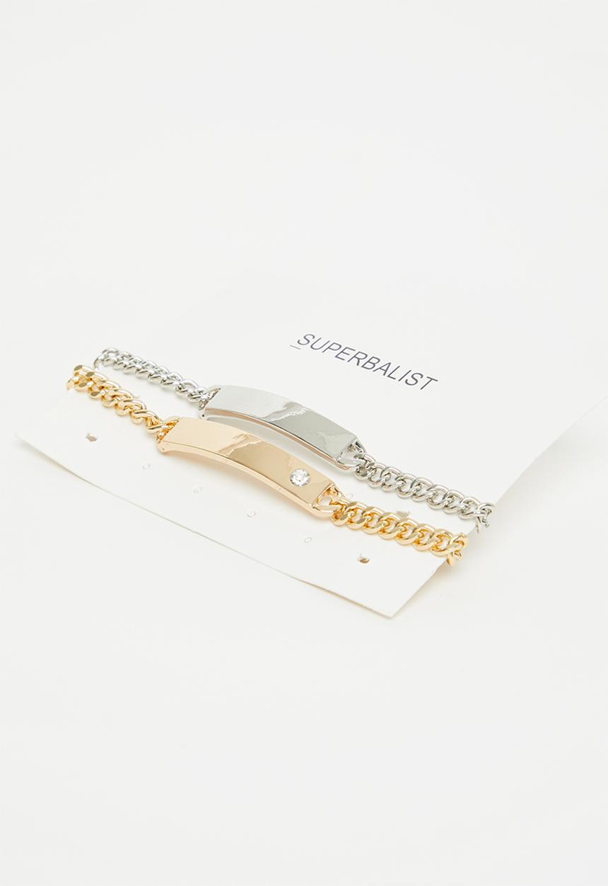 Superbalist - Truett bracelet pack - silver & gold
