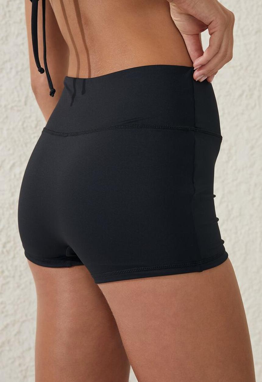 Cotton On - Highwaisted boyshort - black