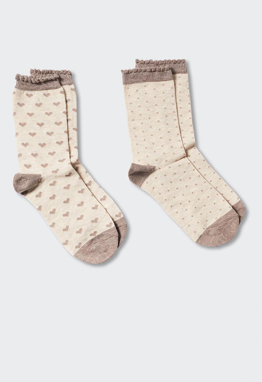 MANGO - Socks corazon - grey