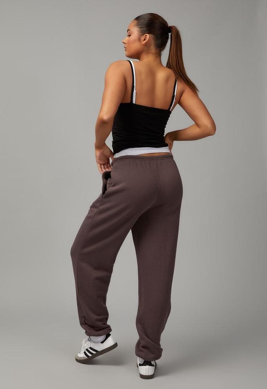 Factorie - Baggy trackpant - plum truffle