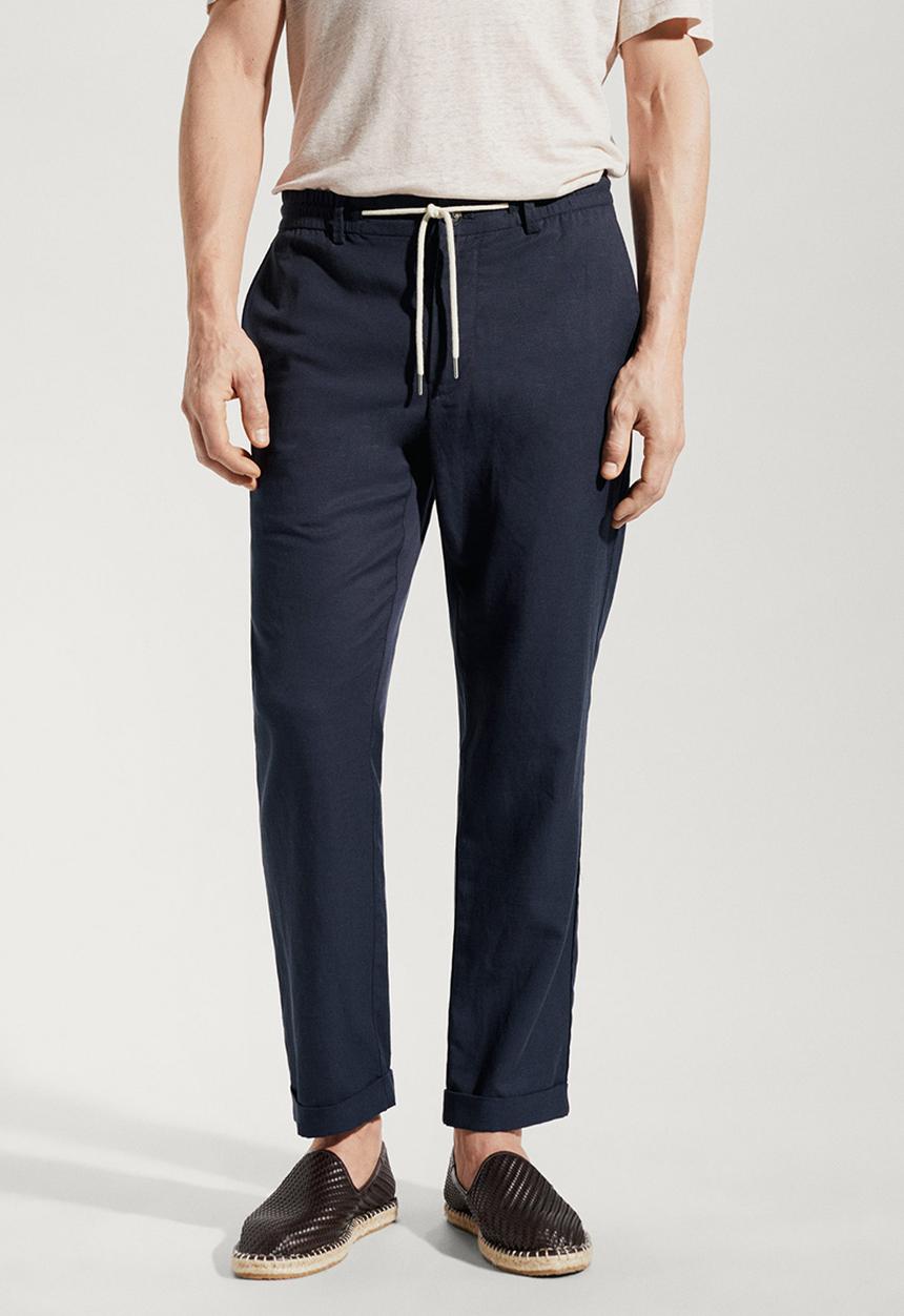 MANGO - Trousers darren - navy