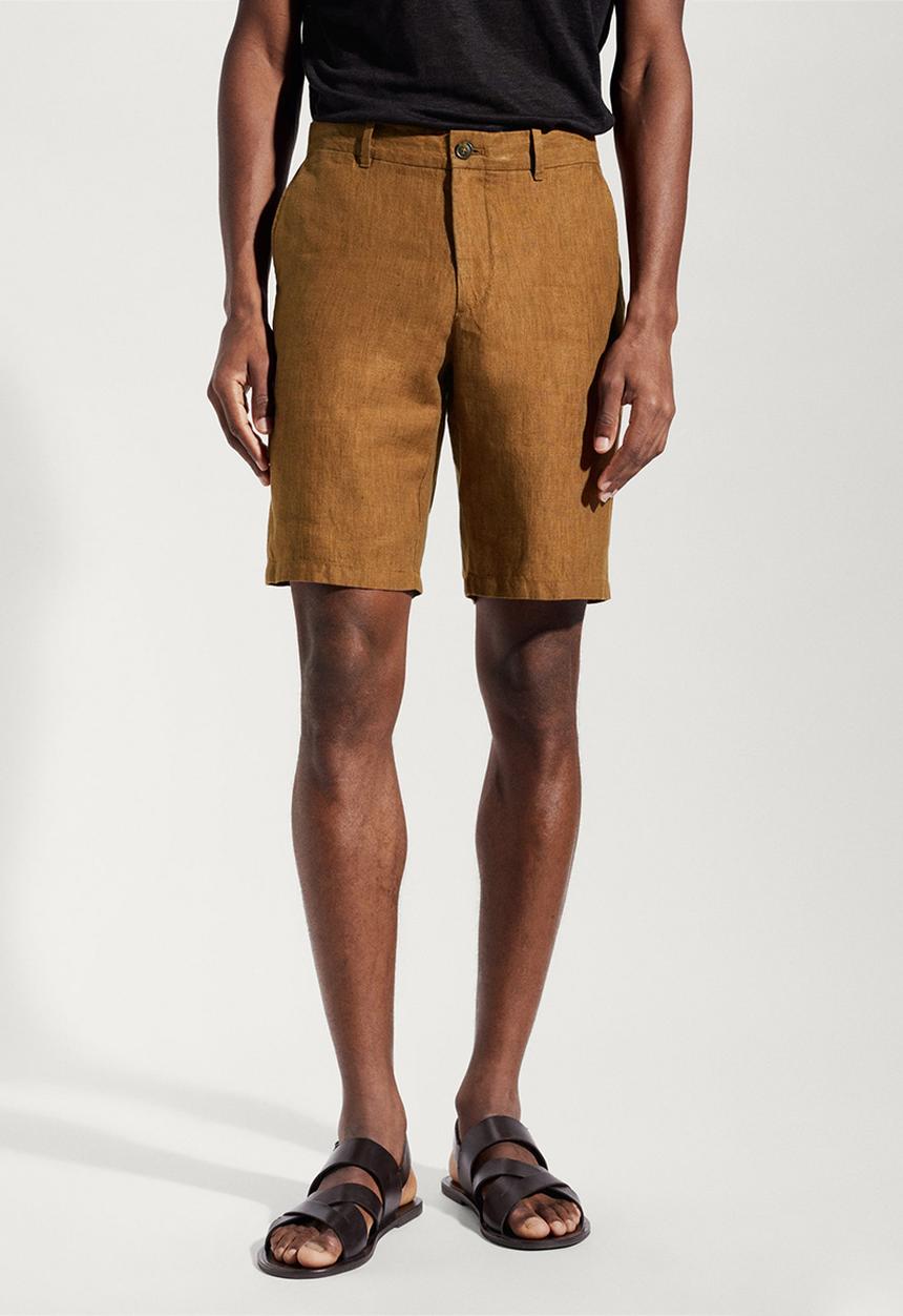 MANGO - Bermuda shorts carp - brown