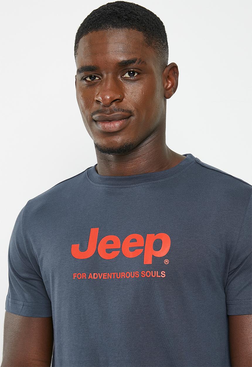 JEEP - Jeep logo print tee - navy