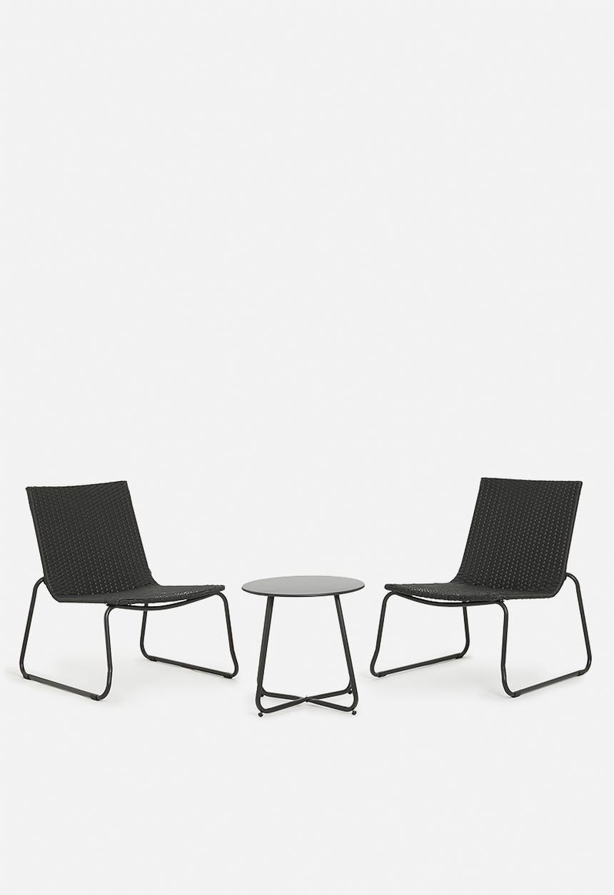 H&S - Ima outdoor furniture set- black