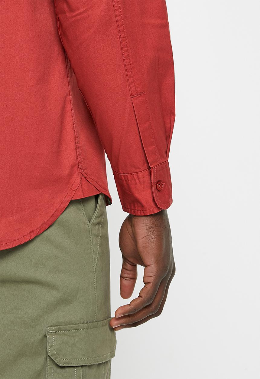 JEEP - Willys long sleeve workshirt - red