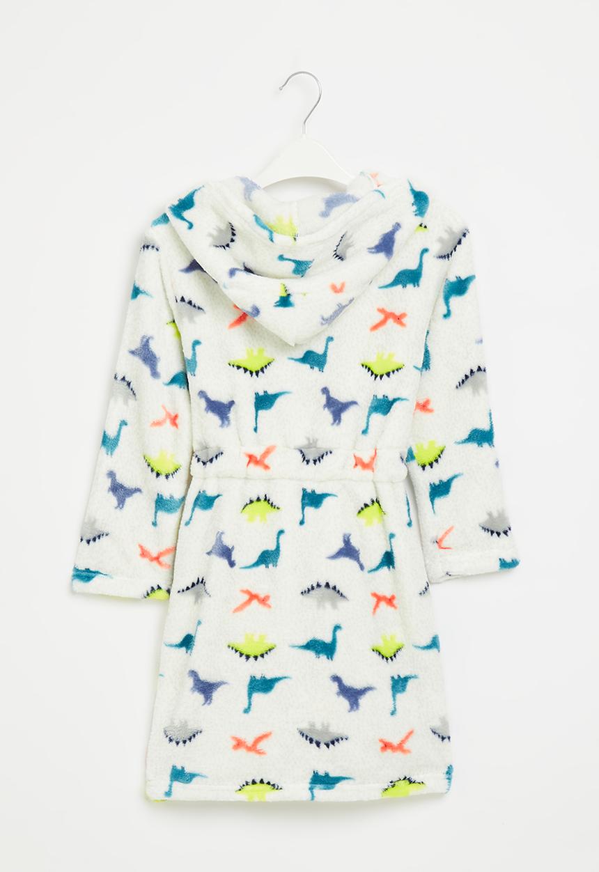 Pop Candy - Boys dino gown - white