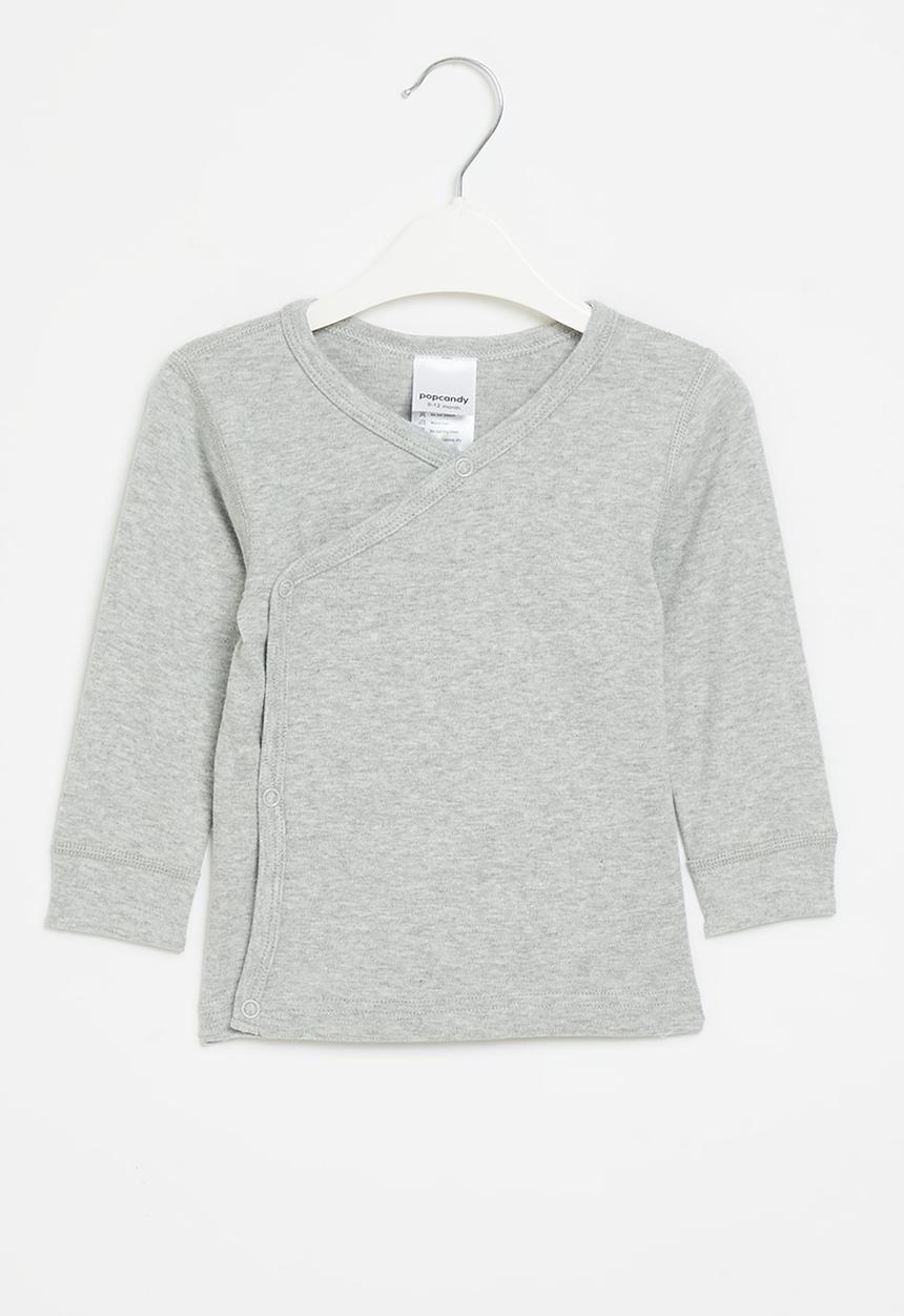 Pop Candy - Baby top - grey