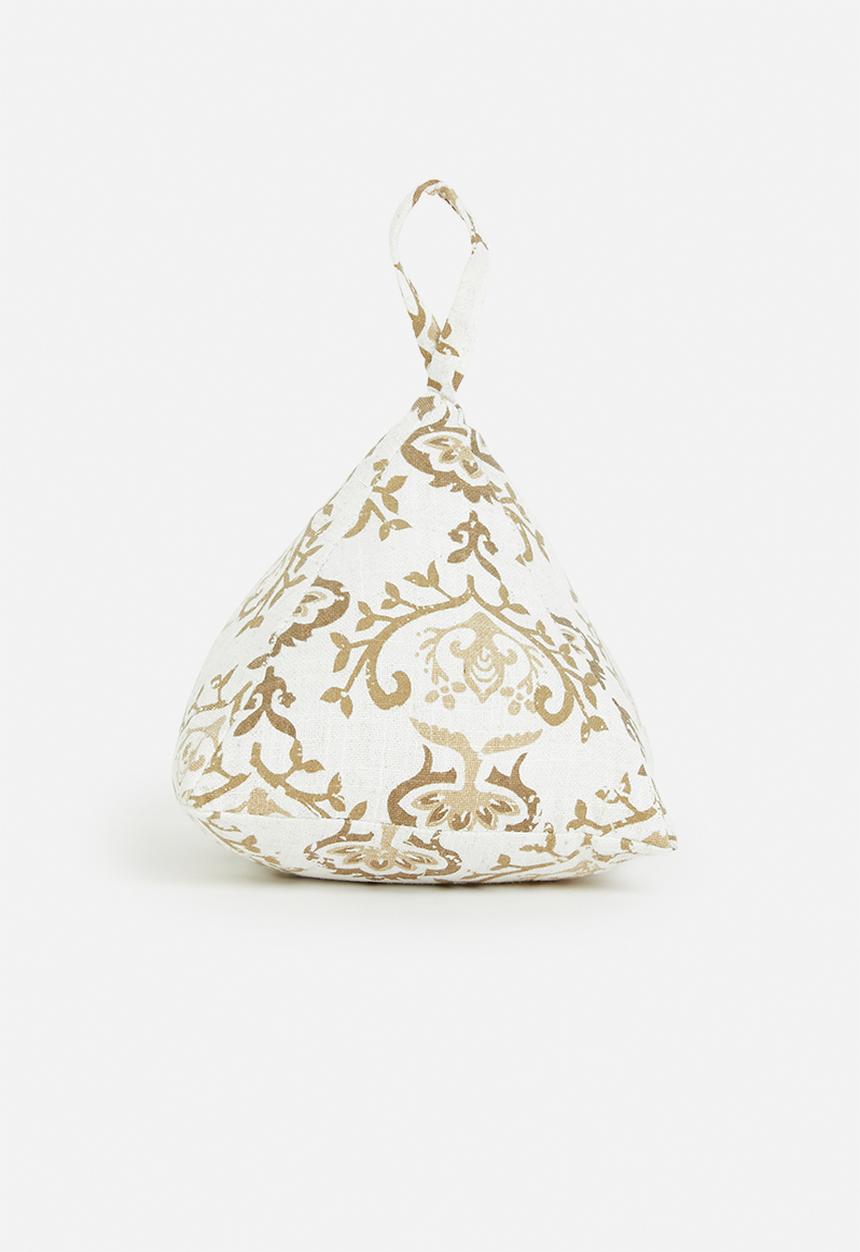 H&S - Printed doorstopper - white
