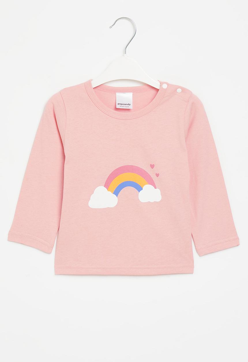 Pop Candy - Rainbow tee - pink