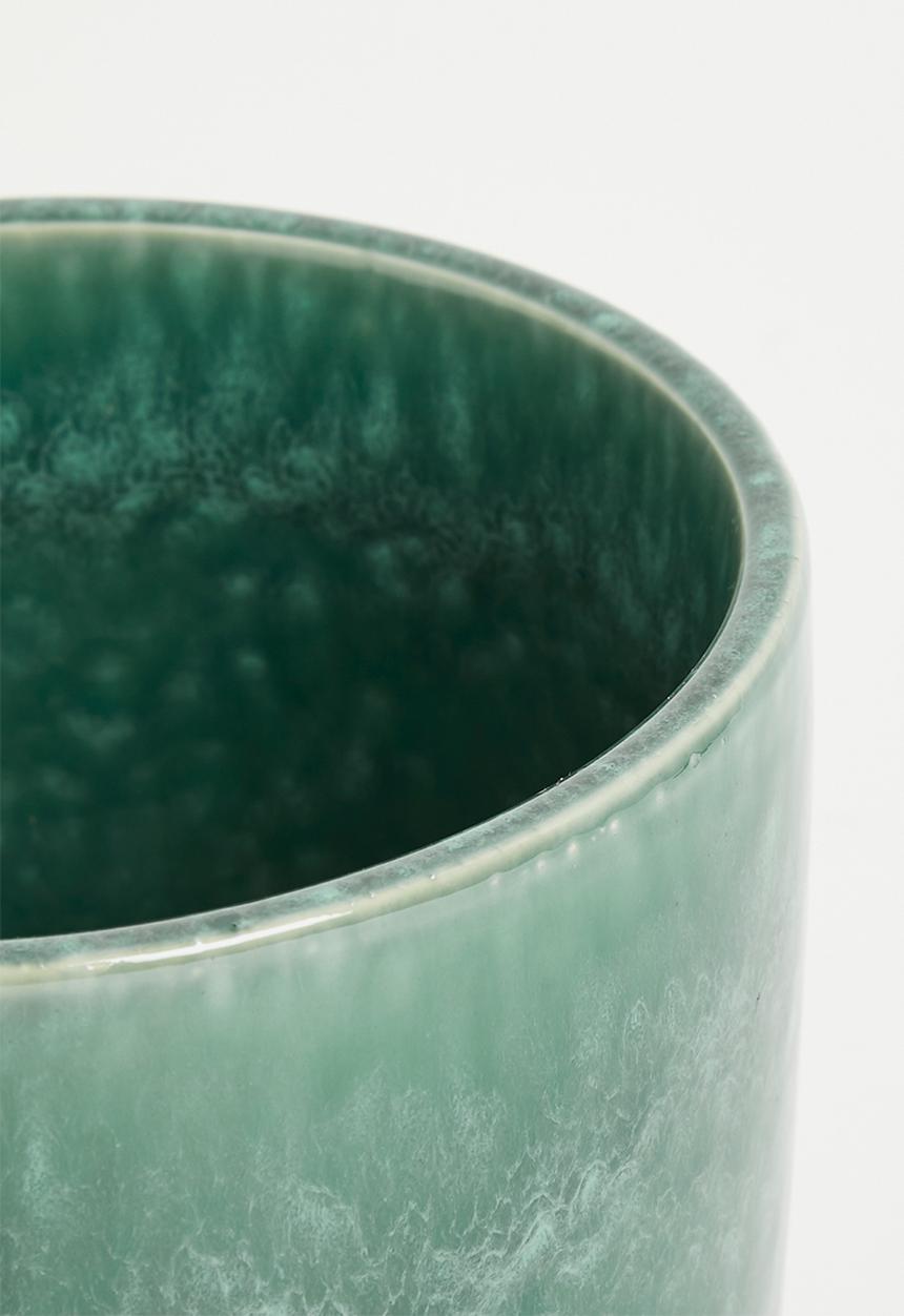 H&S - Rooted porcelain flowerpot - blue