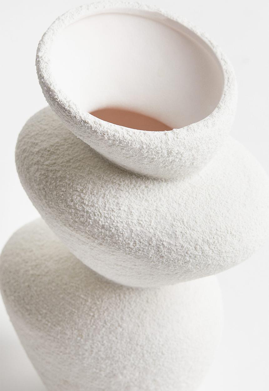H&M - Stoneware vase - white