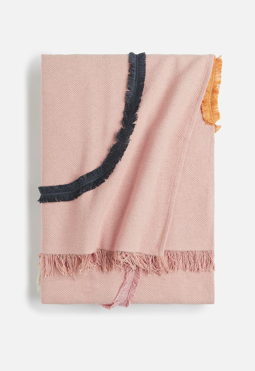 H&M - Motif-detail blanket - light pink