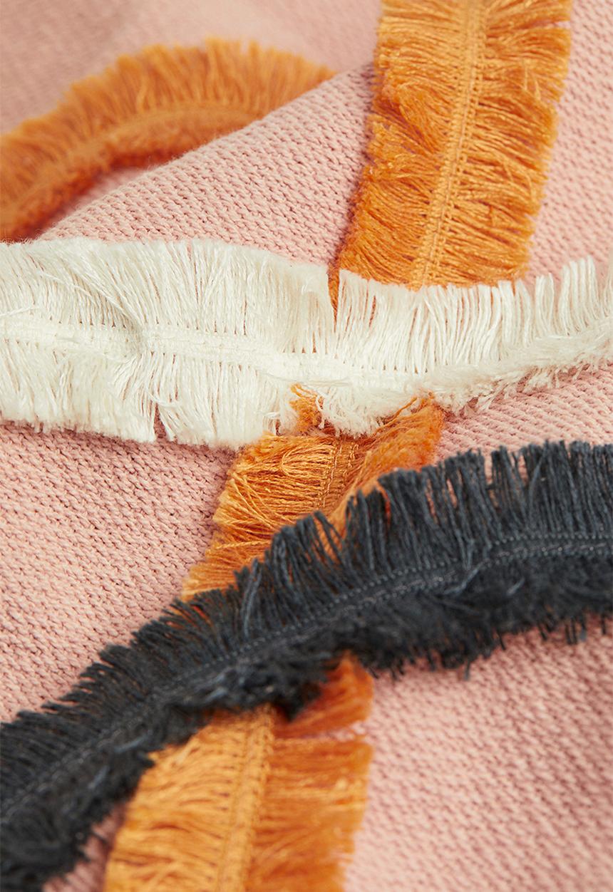 H&M - Motif-detail blanket - light pink
