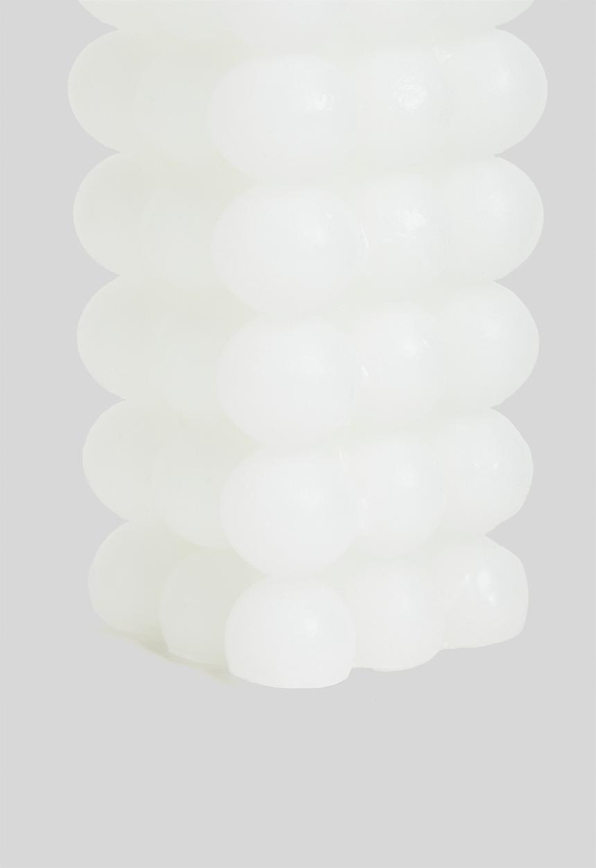 H&S - Dotty square candle - off white