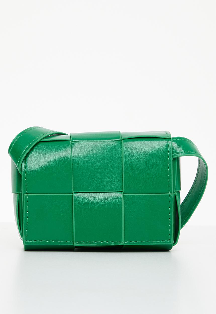 Pop Candy - Cross body weave handbag - green