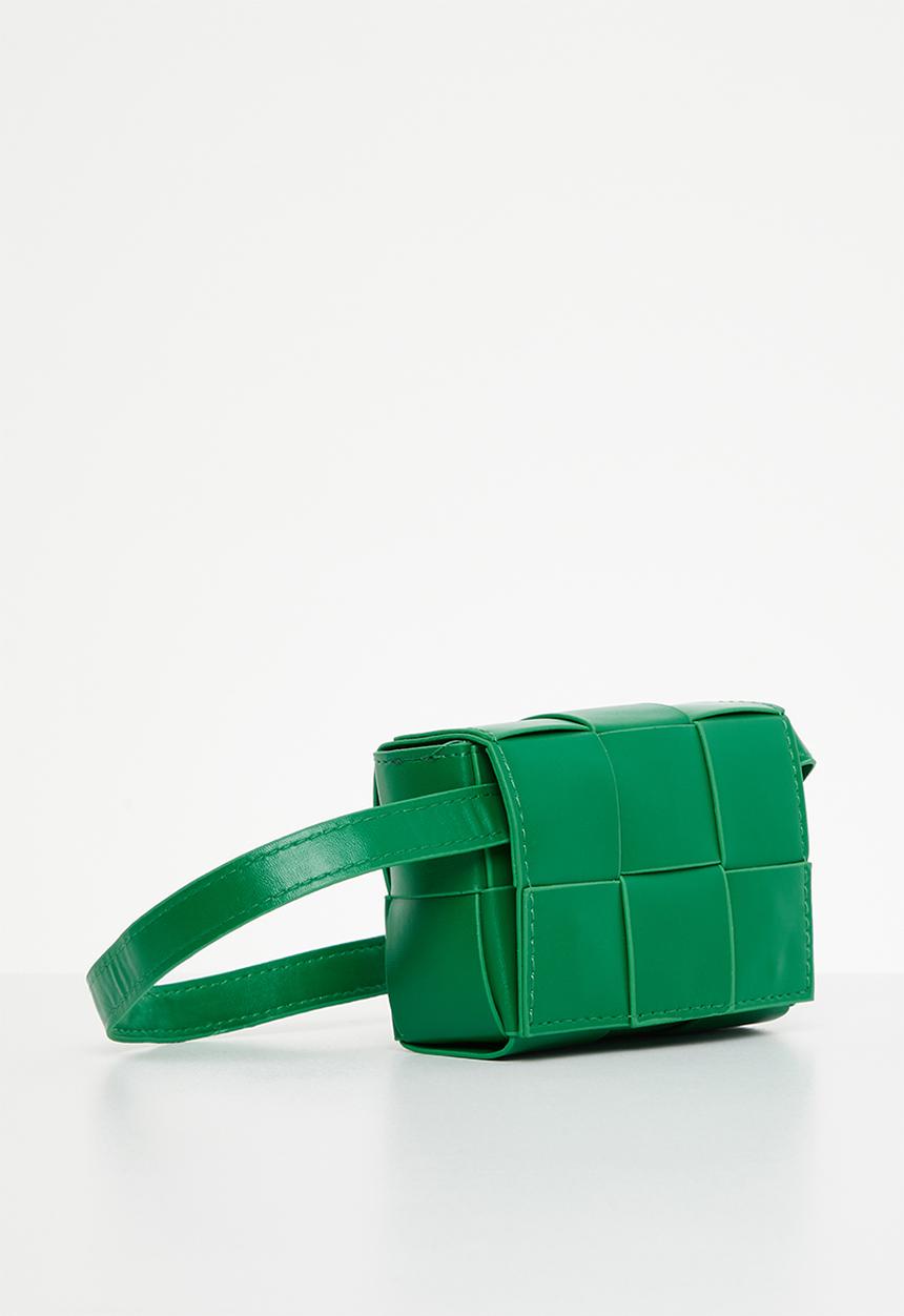 Pop Candy - Cross body weave handbag - green