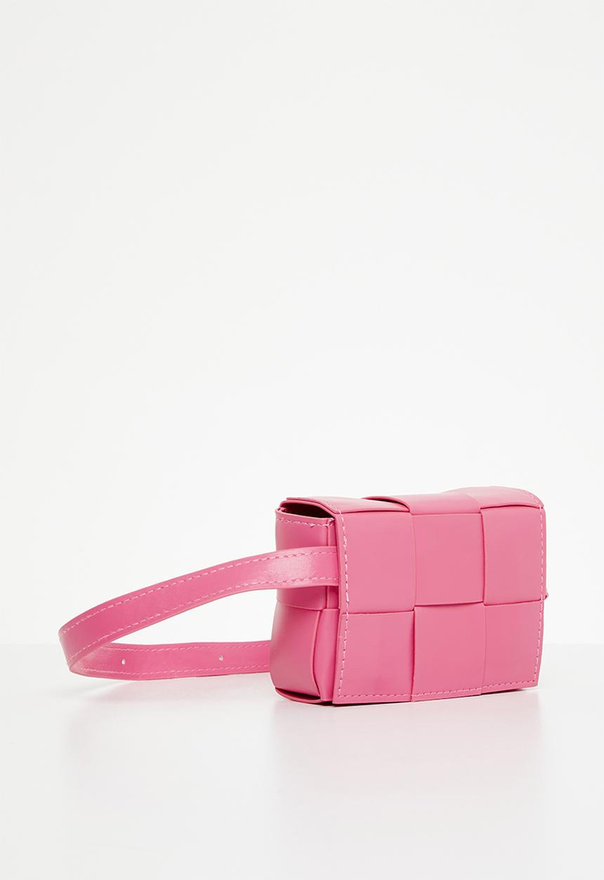 Pop Candy - Cross body weave handbag - pink