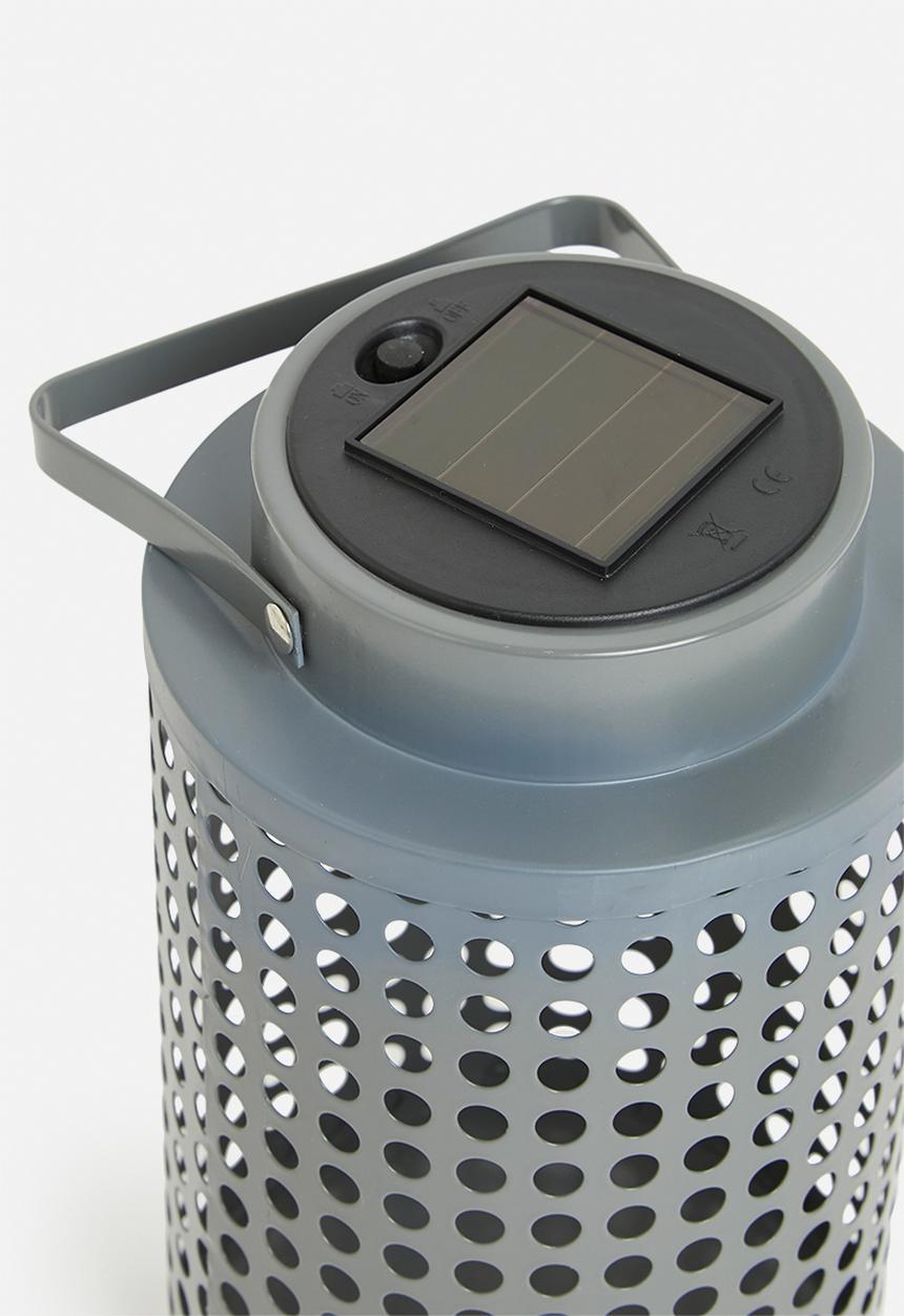 H&S - Solar lantern - grey