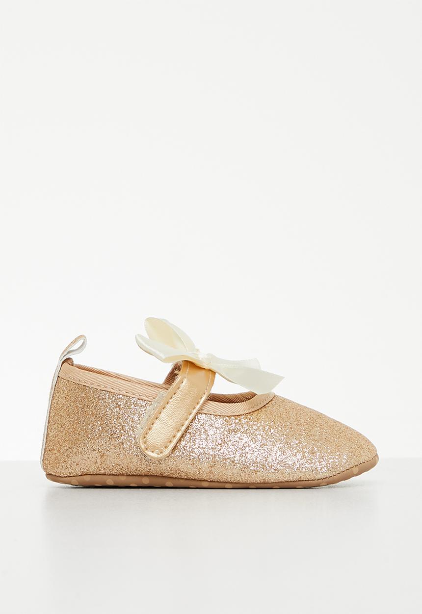 Pop Candy - Baby glitter pumps - gold