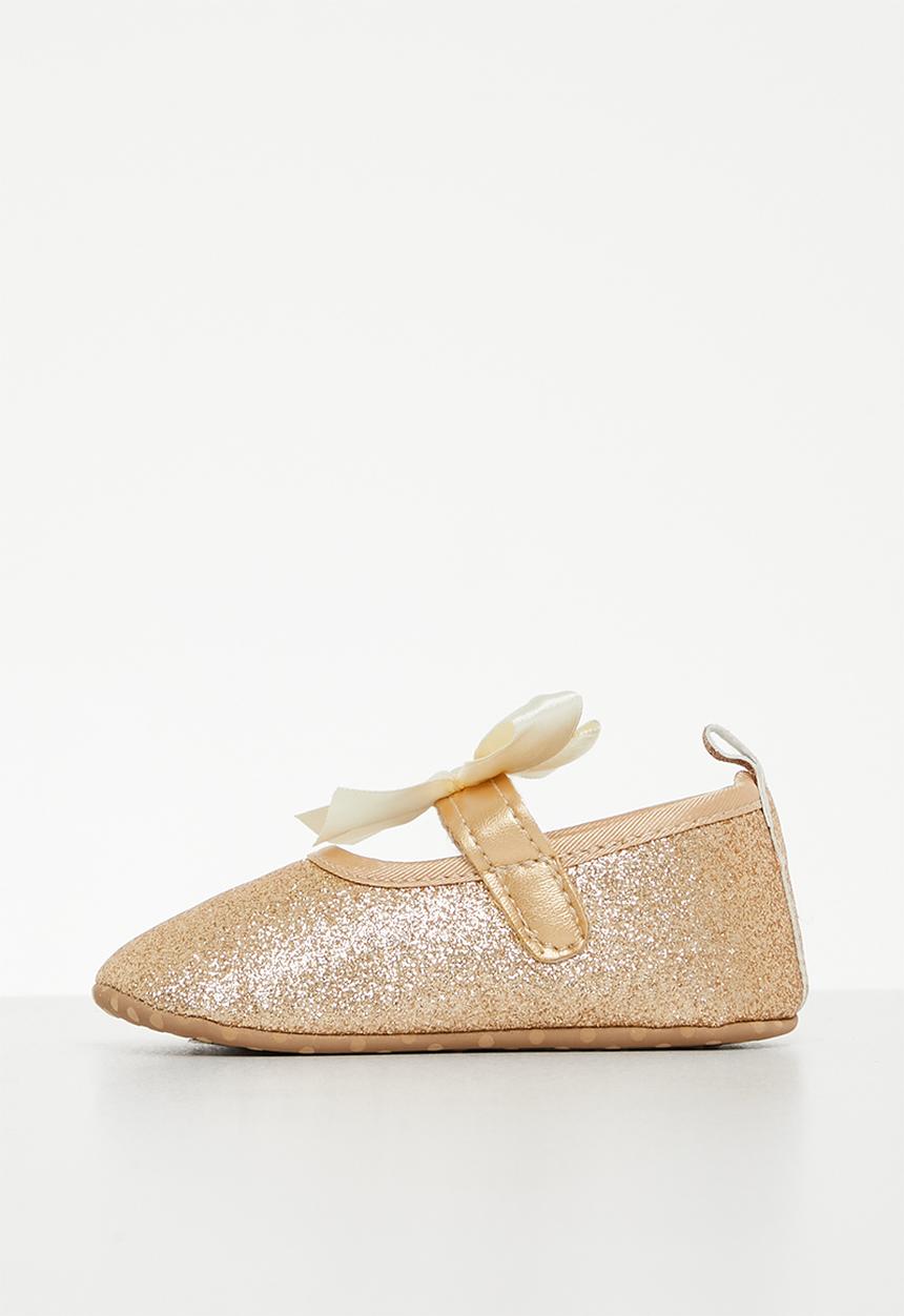 Pop Candy - Baby glitter pumps - gold