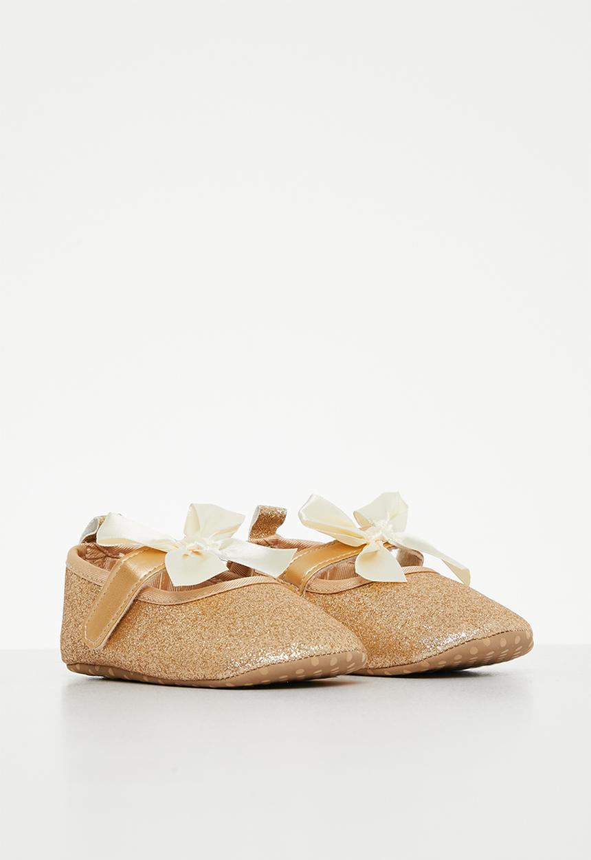 Pop Candy - Baby glitter pumps - gold