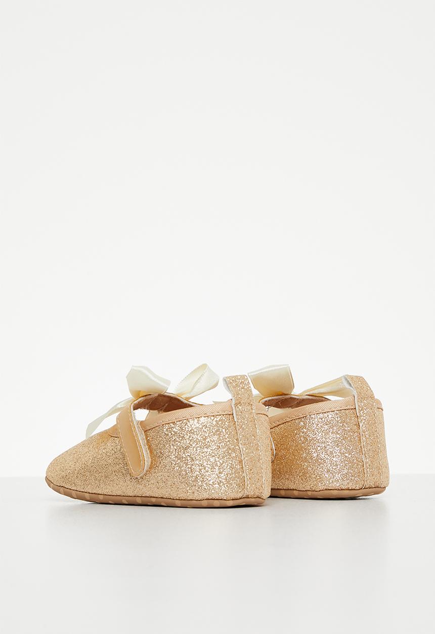Pop Candy - Baby glitter pumps - gold