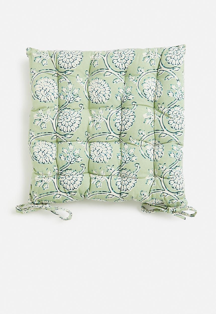 H&S - Block chair pad - green