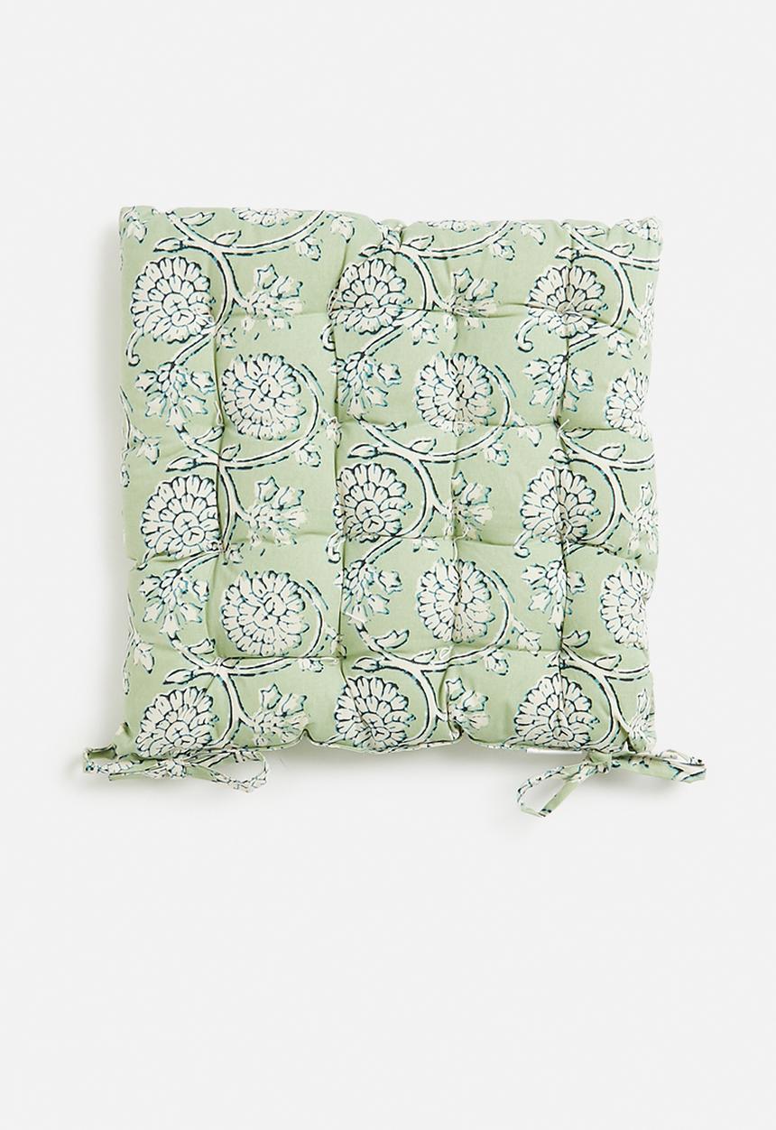 H&S - Block chair pad - green