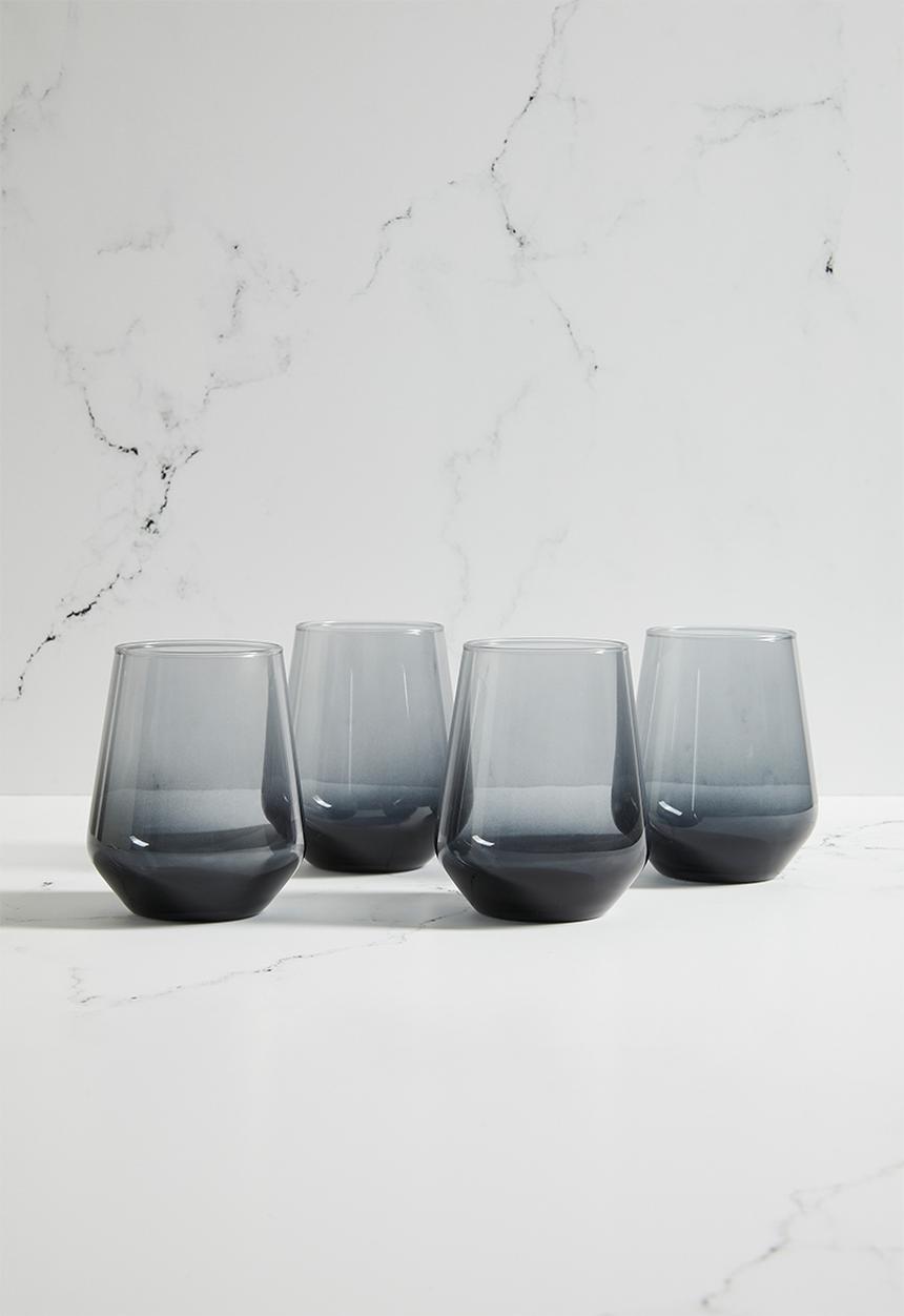 Excellent Houseware - Lucern wine glass set of 4- clear
