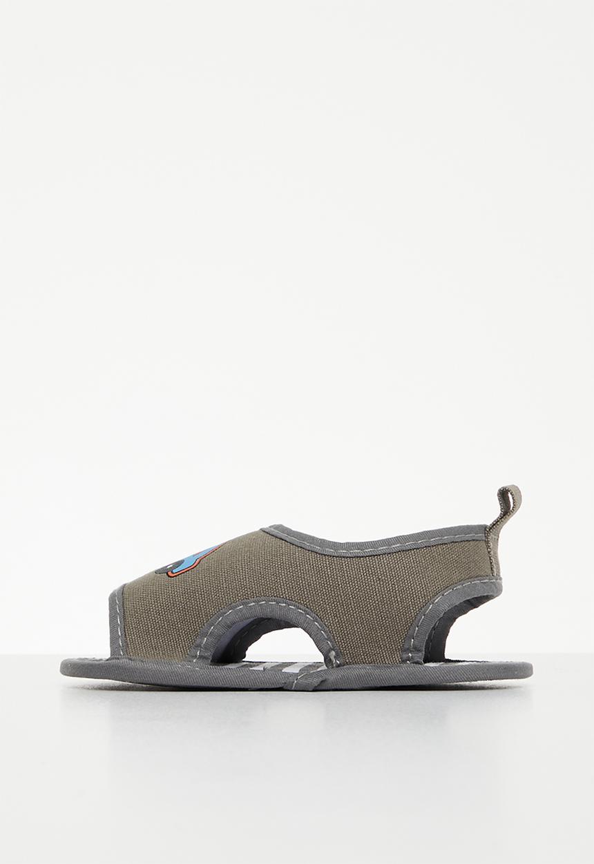 Pop Candy - Sling back velcro closure sandal - grey