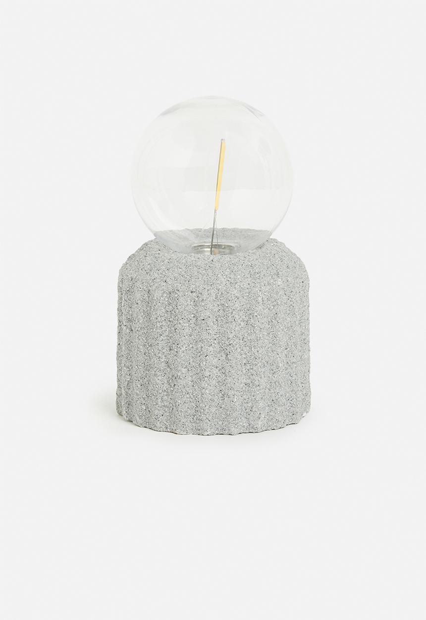 H&S - Liya led battery operated lamp  - grey