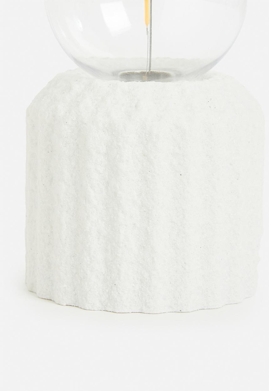 H&S - Liya led battery operated lamp  - white