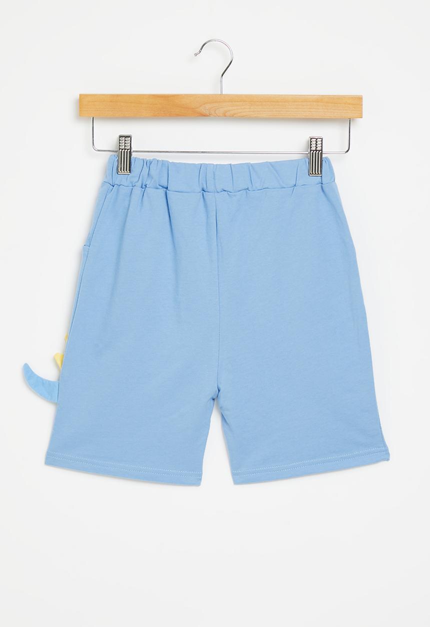 Pop Candy - Elasticated shorts - blue dino