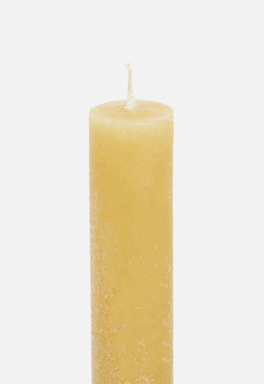 H&S - Dinner candle set of 2 - ochre